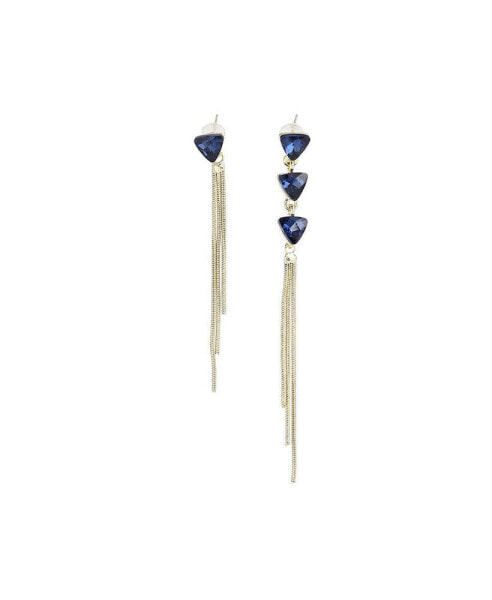 Women's Gold Sleek Drop Earrings