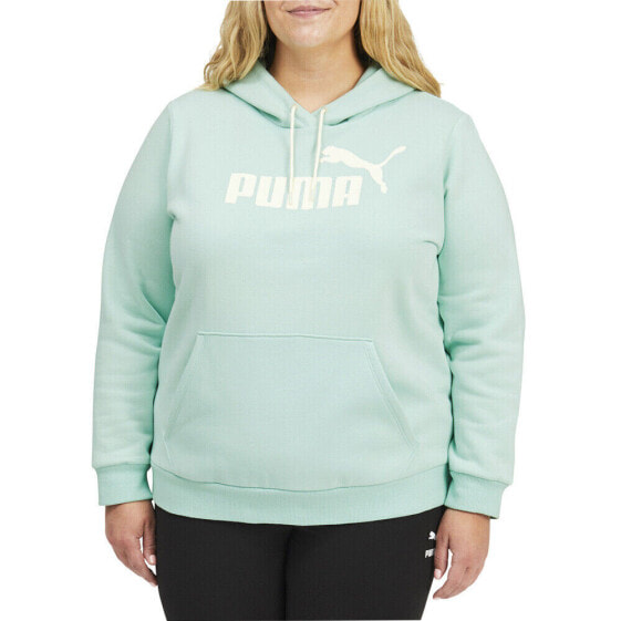 Puma Ess Logo Pullover Hoodie Plus Womens Size 1X Casual Athletic Outerwear 846