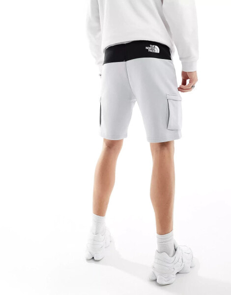 The North Face Icons cargo jersey shorts in light grey