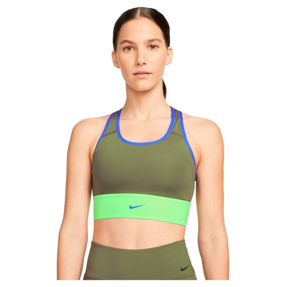 NIKE Dri Fit Swoosh Medium Support Padded Sports Bra