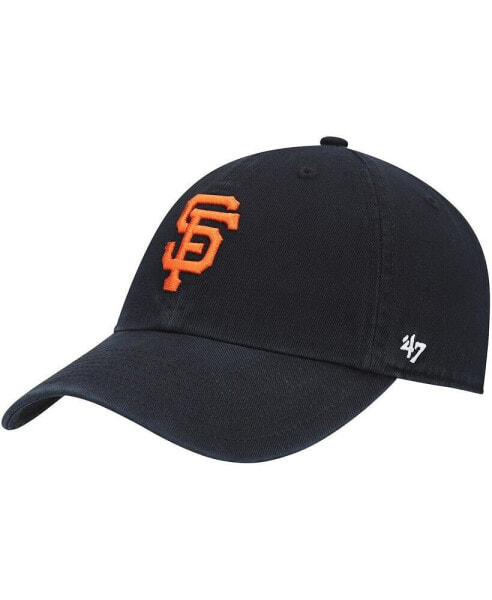 Men's '47 Black San Francisco Giants Heritage Clean Up Adjustable Hat