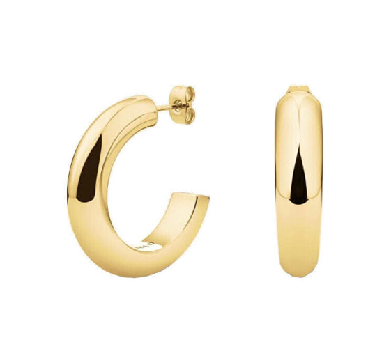 Bold gold-plated rings in Daily Solid steel JEDSG-J803