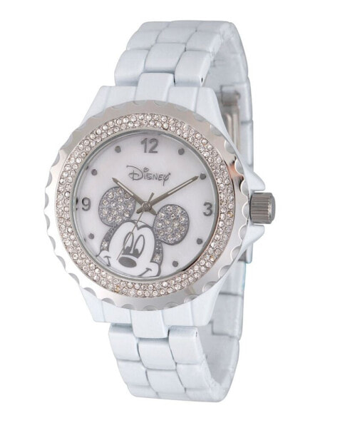 Часы ewatchfactory Disney Mickey Mouse Women's White Enamel Sparkle