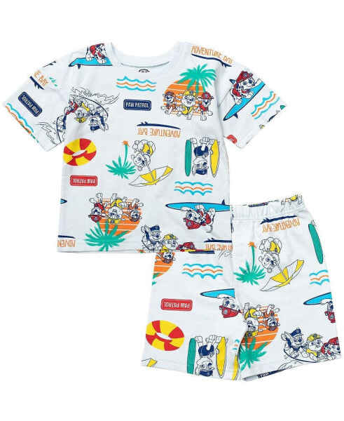 Baby Boys Rubble Marshall Chase Baby French Terry T-Shirt and Shorts Outfit Set to