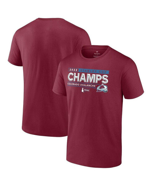 Men's Burgundy Colorado Avalanche 2022 Stanley Cup Champions Winger T-shirt
