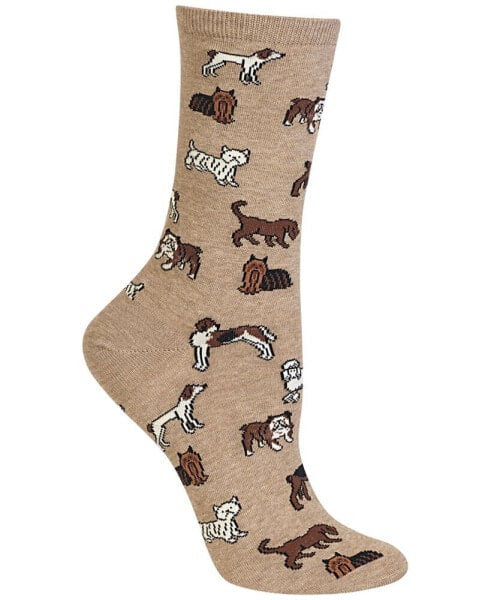 Носки стильные Hot Sox для женщин Dogs Fashion Crew Socks