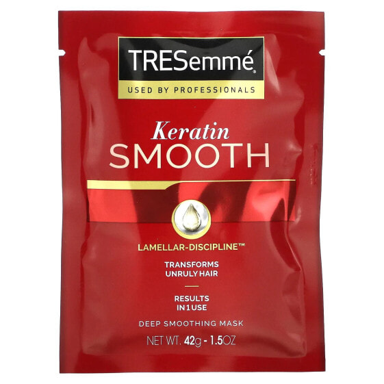 Tresemme, Keratin Smooth, маска для глубокого разглаживания с кератином, 42 г (1,5 унции)