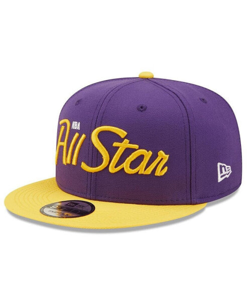 Men's Purple Los Angeles Lakers 2022 NBA All-Star Game Script 9FIFTY Snapback Adjustable Hat