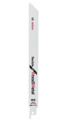 Bosch S 1022 HF - Sabre saw blade - Pipe,Profile,Sheet metal,Wood with nails - Bimetal - 2.5 mm - 15 cm - 20 cm