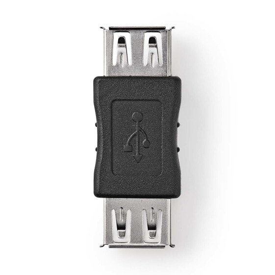 Nedis USB-A Adapter USB 2.0 Female 480 Mbps Vernikkeld/PVC - Adapter