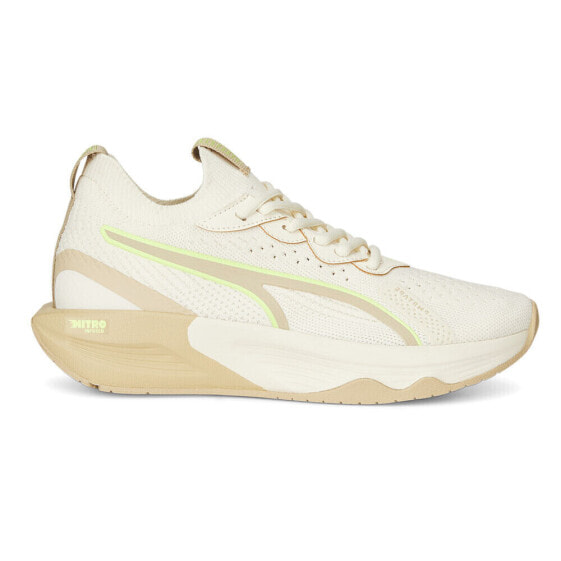 Puma Pwr Xx Nitro Luxe Training Womens Off White Sneakers Athletic Shoes 377892