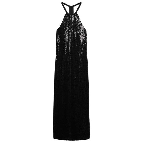 Платье женское Superdry Sequin T Back Sleeveless Midi Dress