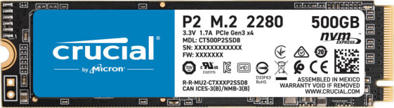 Crucial P2 - 500 GB - M.2 - 2300 MB/s