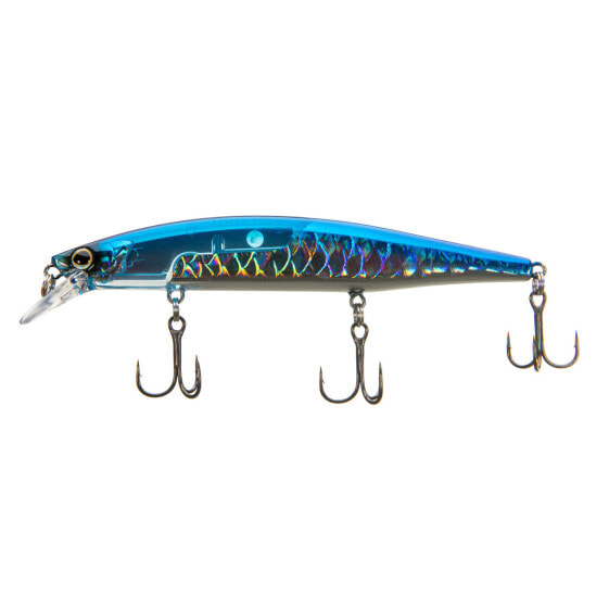 Shimano Blue Silver WORLD MINNOW FLASH BOOST Jerkbait (WM115SPER) Fishing