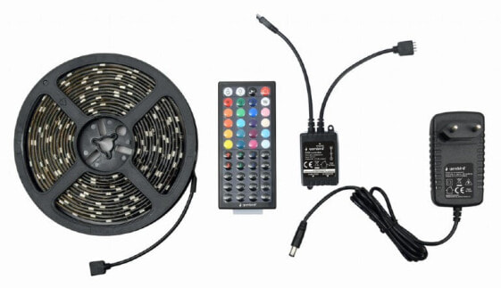 Gembird LED-S-RGB500-01, Adhesive tape, IP65, Multi, 150 bulb(s), LED, 17 W