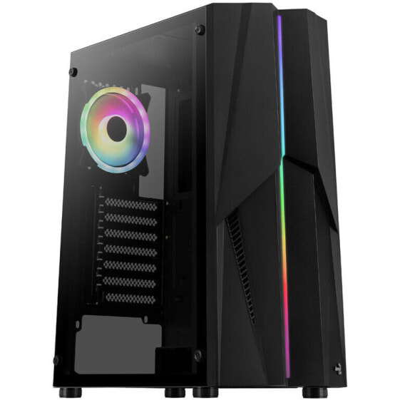 Aerocool Mecha v2 Midi-Tower, Tempered Glass - schwarz