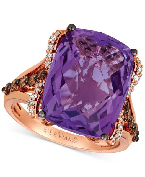 Кольцо Le Vian Amethyst & Diamond Rose Gold.