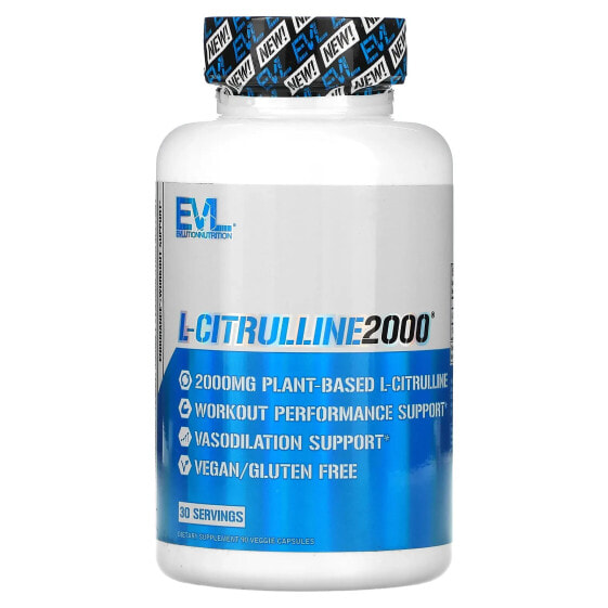 Аминокислоты Evlution Nutrition L-Citrulline2000, 90 капсул, вегетарианские