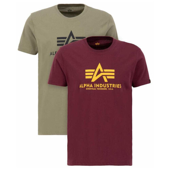 ALPHA INDUSTRIES Basic short sleeve T-shirt 2 units