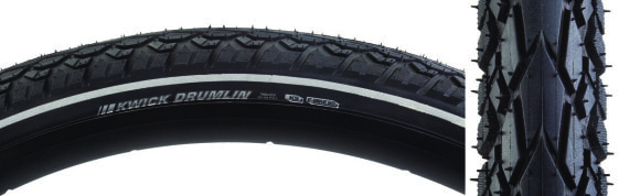 Kenda Kwick Drumlin Tire - 700 x 50, Clincher, Wire, Black/Reflective, 60tpi