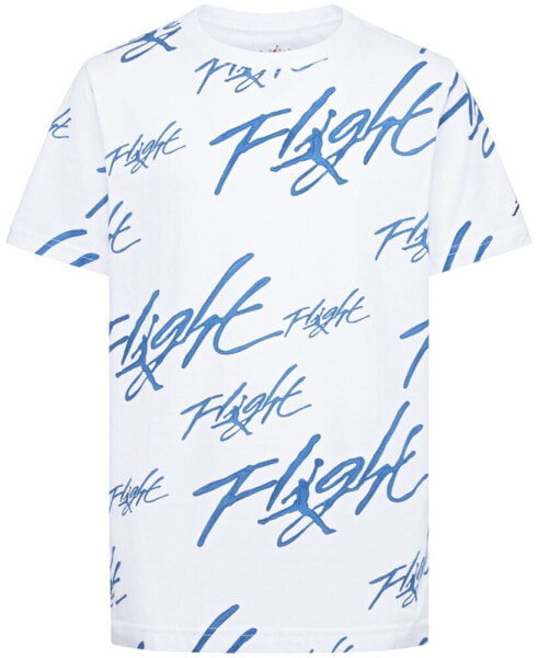 Big Boys Painted Flight Printed Cotton T-Shirt