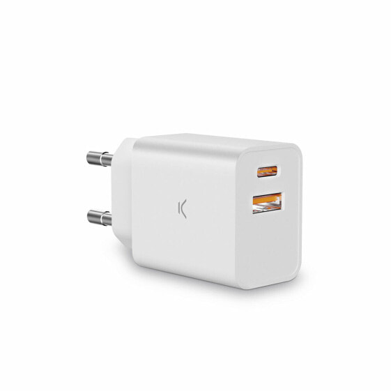 Сетевое зарядное устройство KSIX Wall Charger 20W Белый 2 x USB