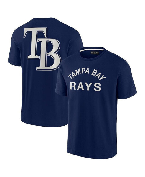 Men's and Women's Navy Tampa Bay Rays Super Soft Short Sleeve T-shirt