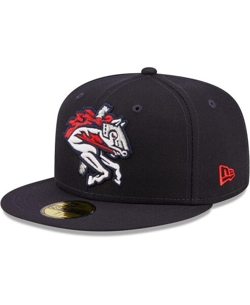 Men's Navy Binghamton Rumble Ponies Authentic Collection 59FIFTY Fitted Hat