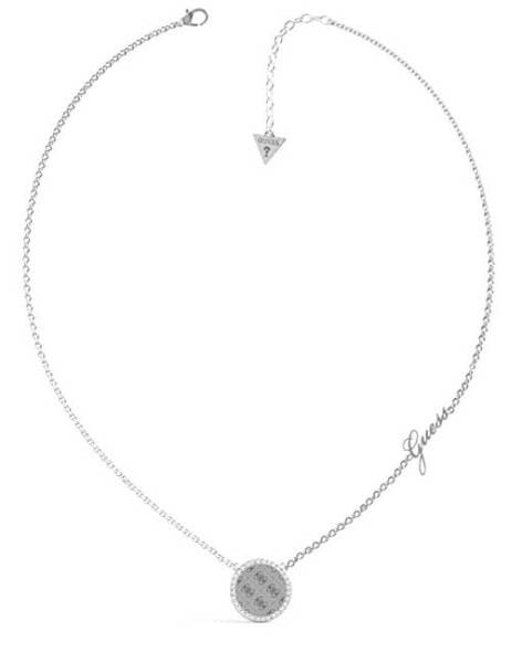 Timeless steel necklace with Round Harmony crystals JUBN01155JWRH