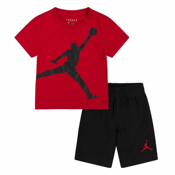 Спортивный костюм для детей Nike Чёрный Красный Разноцветный 2 Предмета