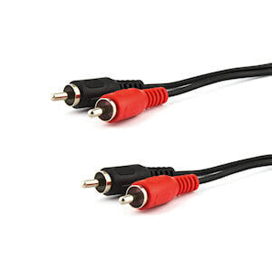 E&P B 33/10 LOSE - 2 x RCA - Male - 2 x RCA - Male - 10 m - Black