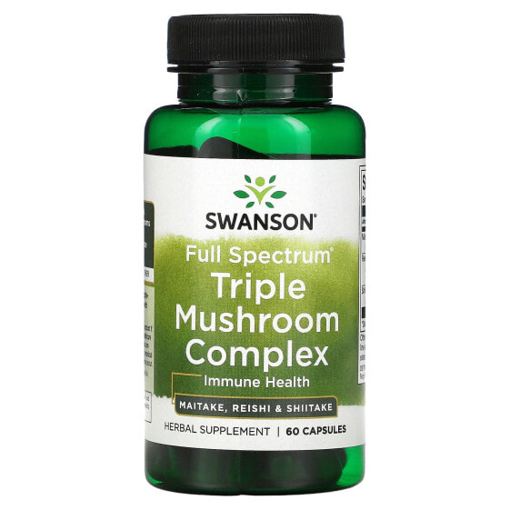 Капсулы Swanson Full Spectrum Triple Mushroom Complex, 60 шт.
