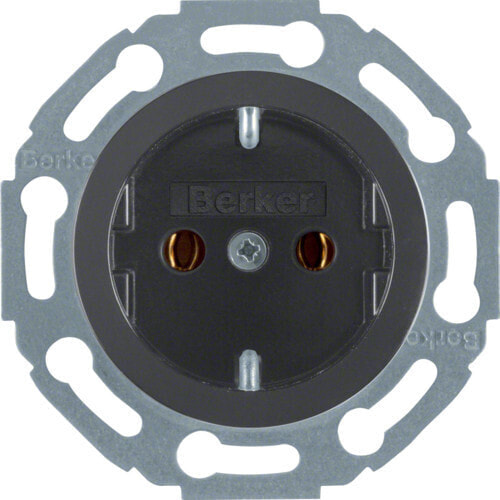 Berker 414521 - Type F - Black - Duroplast - IP20 - IEC 60884-1 - VDE 0620-1 - 250 V