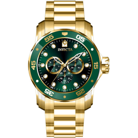 Часы Invicta Pro Diver Green Dial-Yellow Gold