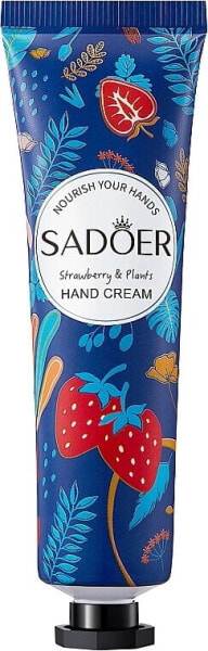 Handcreme mit Pflanzenextrakt und Erdbeeren