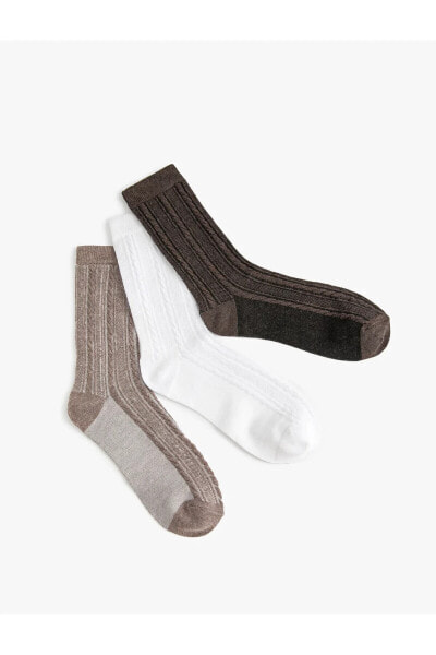 Носки Koton Textured Trio Socks