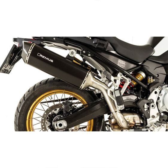 REMUS Black Hawk Stainless Steel F 750 GS 4G85 57 kW/F 850 GS 4G85 70 kW 18 Euro 4 homologated Slip On Muffler