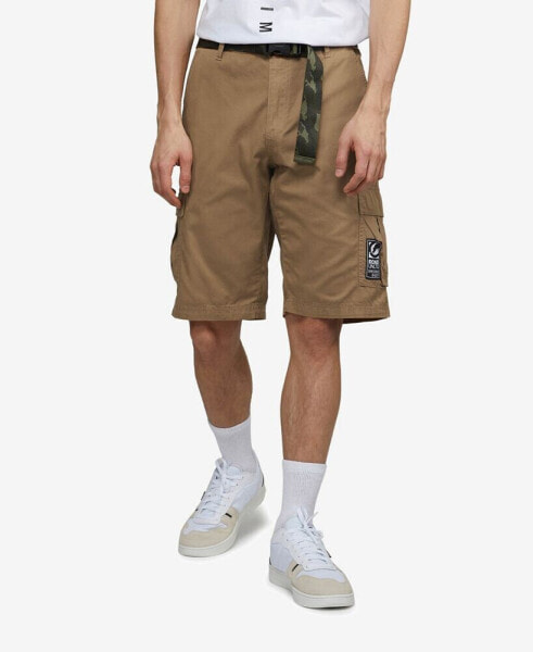 Men's Big and Tall Rewind Belted Cargo Shorts