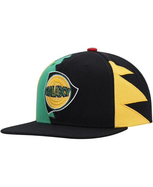 Men's Black LA Galaxy Jersey Hook Snapback Hat