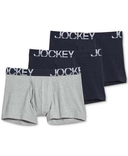 Белье для мужчин Jockey ActiveStretch™ 4" Boxer Brief - 3 Упаковки