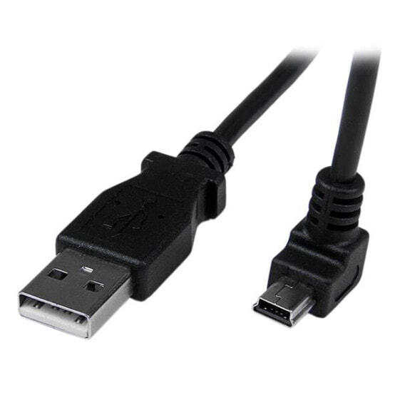 StarTech.com 2m Mini USB Cable - A to Down Angle Mini B - 2 m - USB A - Mini-USB B - USB 2.0 - 480 Mbit/s - Black