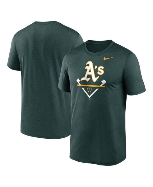 Men's Green Oakland Athletics Icon Legend Performance T-shirt