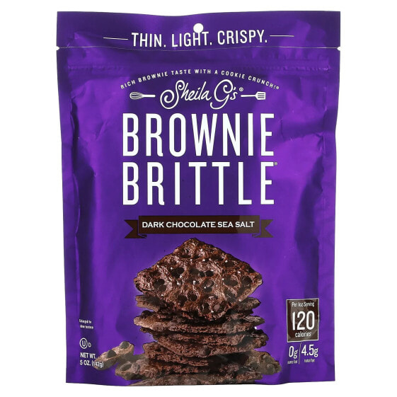 Brownie Brittle, Dark Chocolate Sea Salt, 5 oz (142 g)