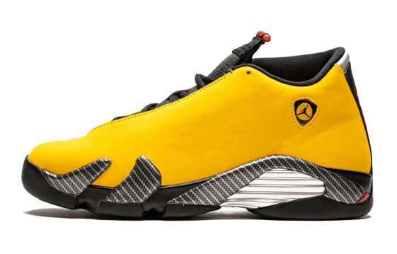 Jordan Air Jordan 14 Retro SE "University Gold" 翻毛皮 中帮 复古篮球鞋 GS 黄黑色 / Кроссовки Jordan Air Jordan BV1218-706