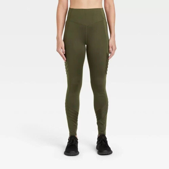 Women's Sculpt Motto Leggings 27" - All in Motion Olive Green Large L Stretch