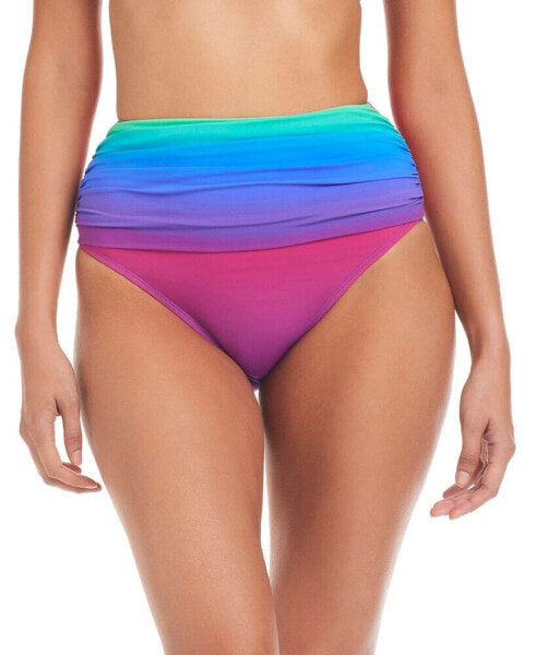 Women's Heat Of The Moment Shirred High-Waisted Bikini Bottoms