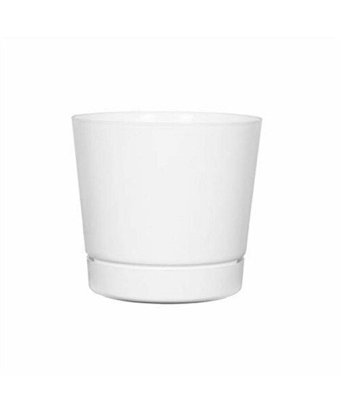 Manufacturing (#10082) Full Depth Round Cylinder Pot, White, 8 inches