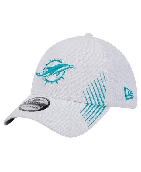 Men's White Miami Dolphins Active 39THIRTY Flex Hat