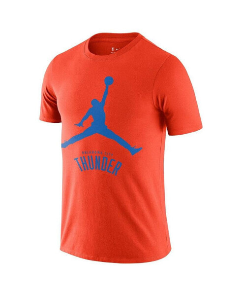 Nike Men's Orange Oklahoma City Thunder Essential Jumpman T-Shirt
