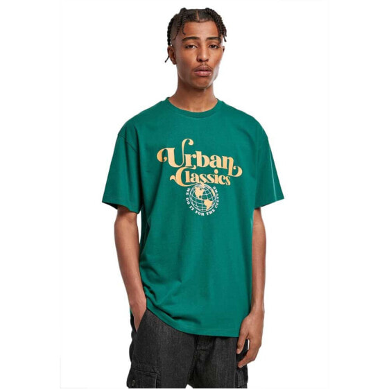 URBAN CLASSICS Organic Globe Logo short sleeve T-shirt